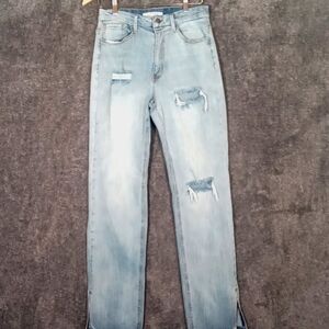 Dogma High Rise blue denium distressed tall women's jeans size 28